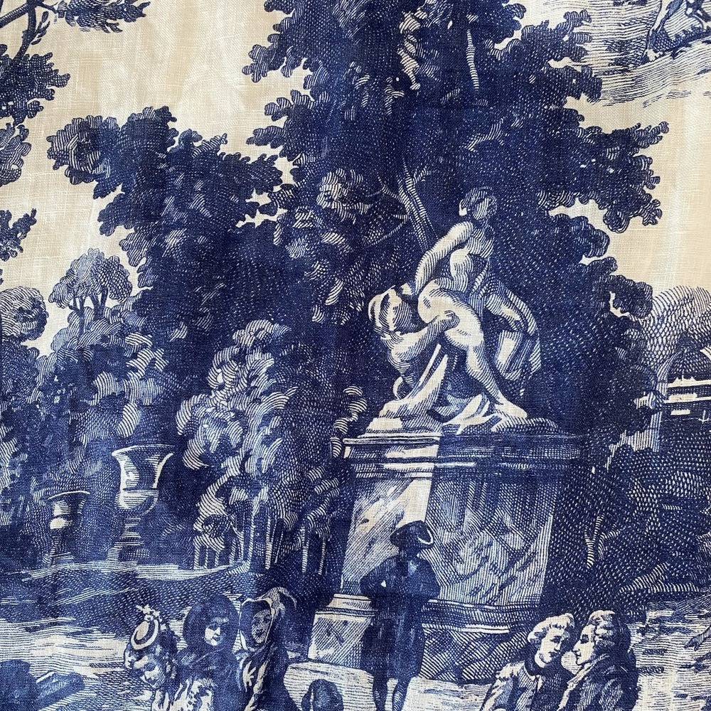 COS French Toile linen collection halterneck maxi dress white and‎ blue size 6 - Picture 12 of 13